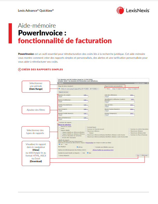 PowerInvoice : fonctionnalit&eacute; de facturation