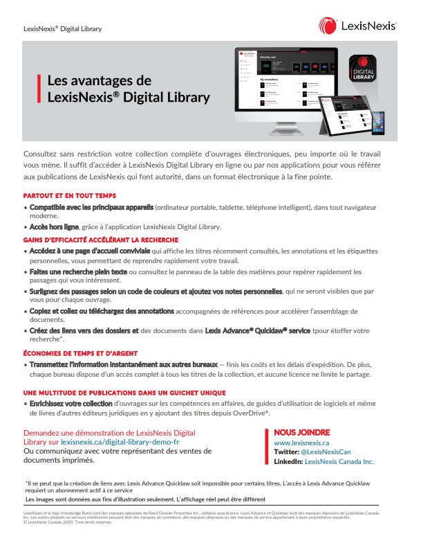 LexisNexis Digital Library Advantages