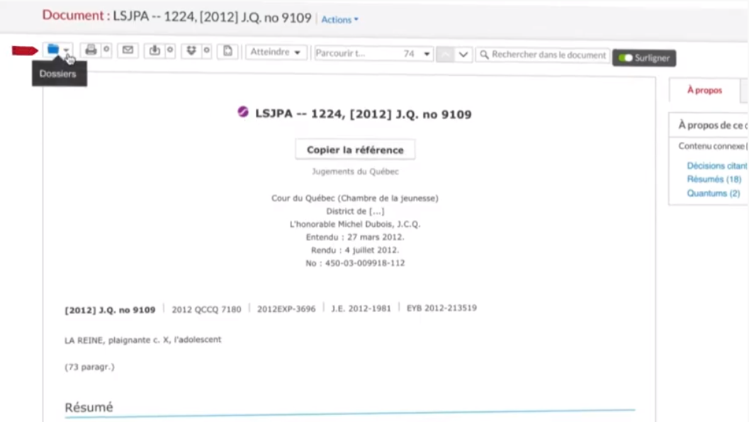 Transmission et partage des documents
