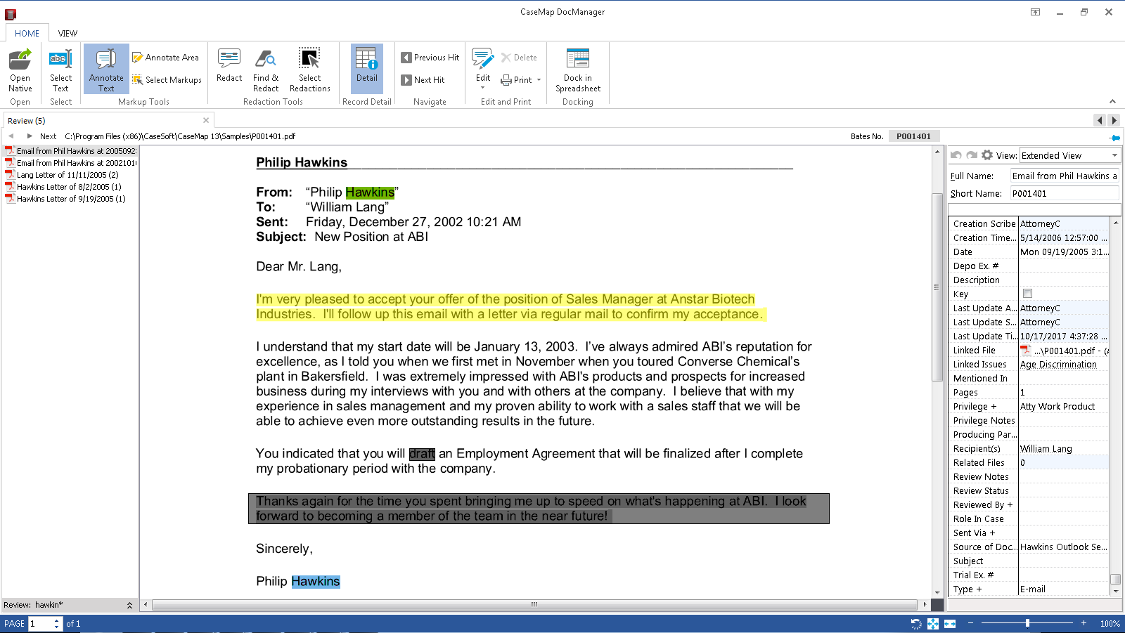 CaseMap legal case management software LexisNexis