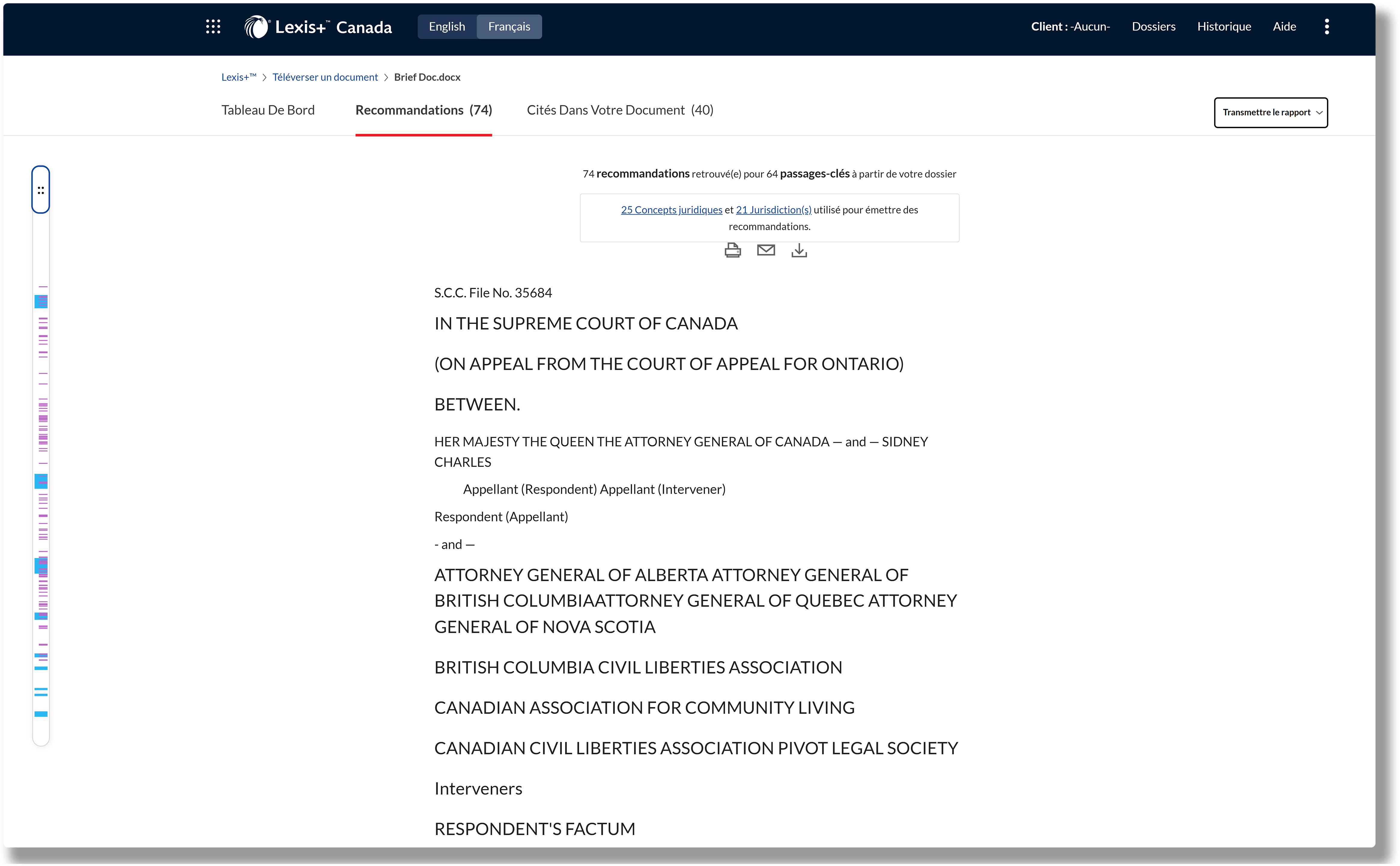 Découvrez Analyse de procédures dans Lexis+™ Canada