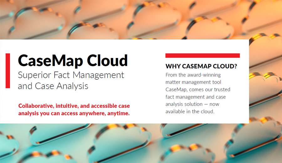 CaseMap Cloud LexisNexis Canada