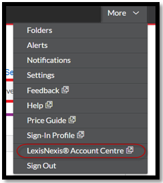 LexisNexis Account Center