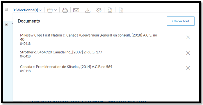 Enhancements to Document Tray for Print, Download and Email