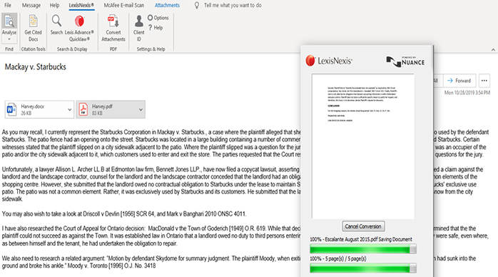 PDF Conversion to Microsoft&reg; Word