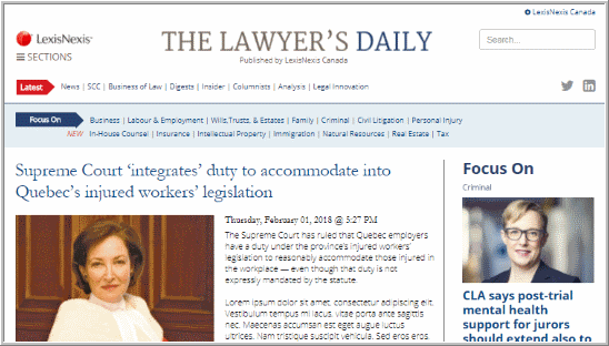 The Lawyer's Daily
