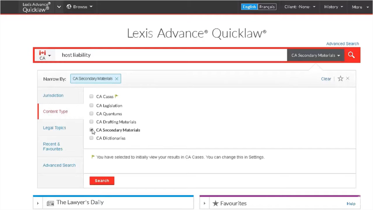 Searching Secondary Sources