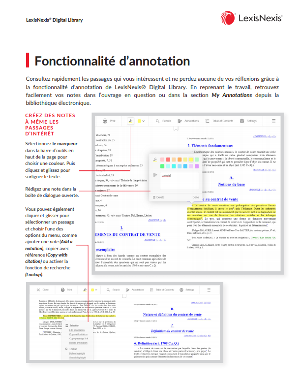 Fonctionnalité d’annotation Fonctionnalité d’annotation