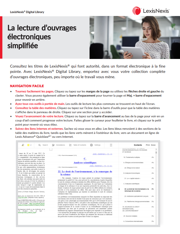 La lecture d’ouvrages électroniques simplifiée La lecture d’ouvrages électroniques simplifiée